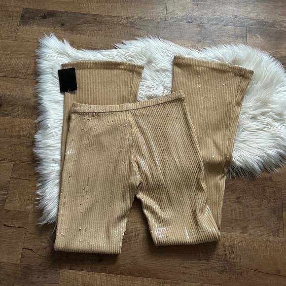 RETROFETE Julien Sequin Knit Pant In Nude - Picture 8 of 8